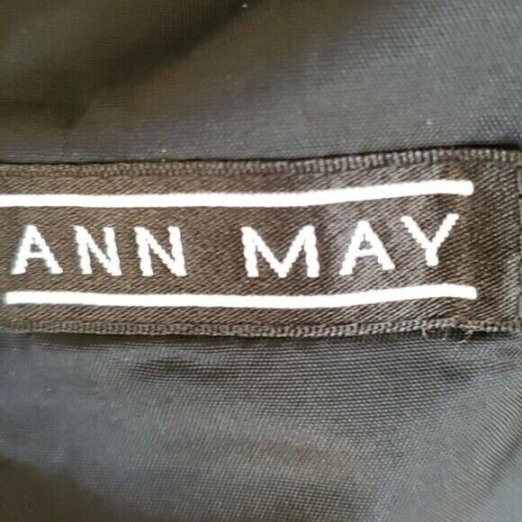 ann May Vintage Striped Lined Open Front Blazer Jacket Medium 100% Woven Silk - Picture 8 of 11